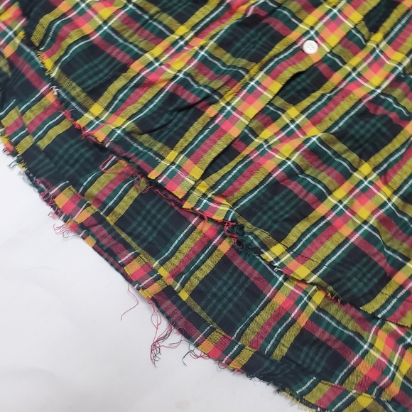 Savage x Fenty Tartan Button Up Sleep Shirt - Picture 5 of 11